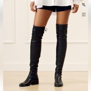 Stuart Weitzman Black Suede Boots